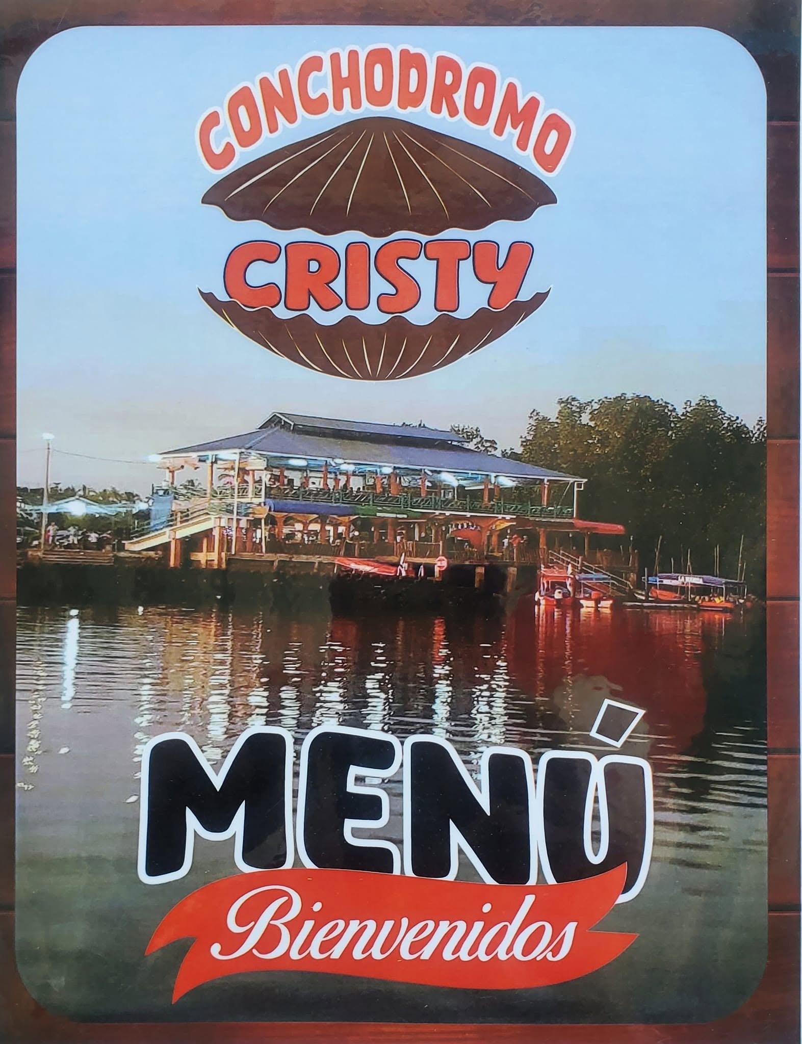 Portada del menú de Conchódromo Cristy